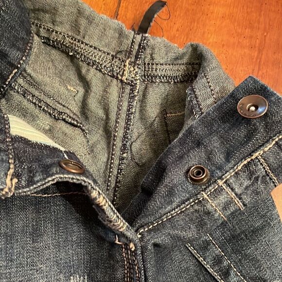 NAF NAF Distressed Denim Overalls - 38 - Picture 8 of 10